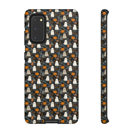Ghost & Pumpkin Samsung Galaxy Tough Case | Spooky‑Cute