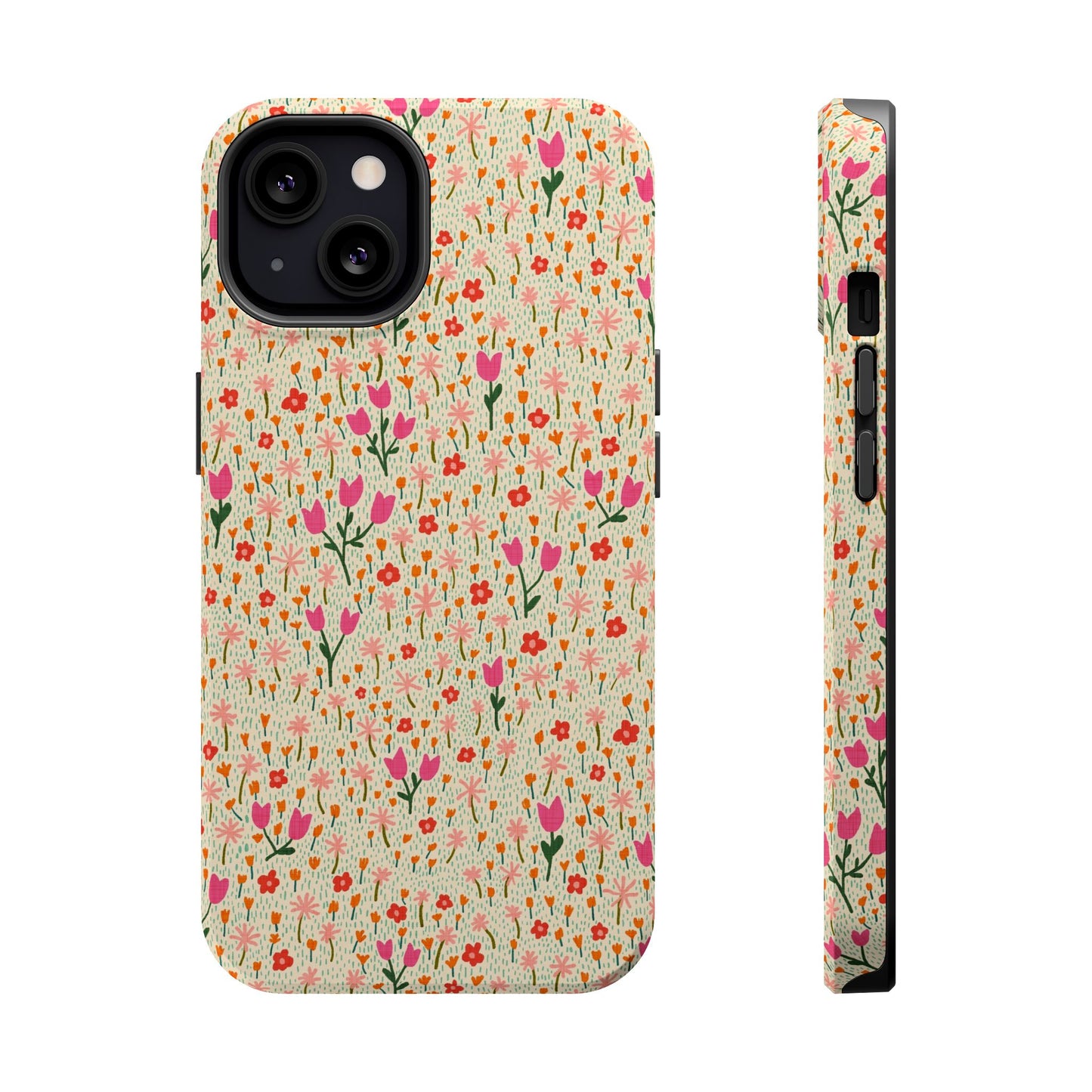 Vintage Cream Wildflower Meadow MagSafe® iPhoneTough  Case
