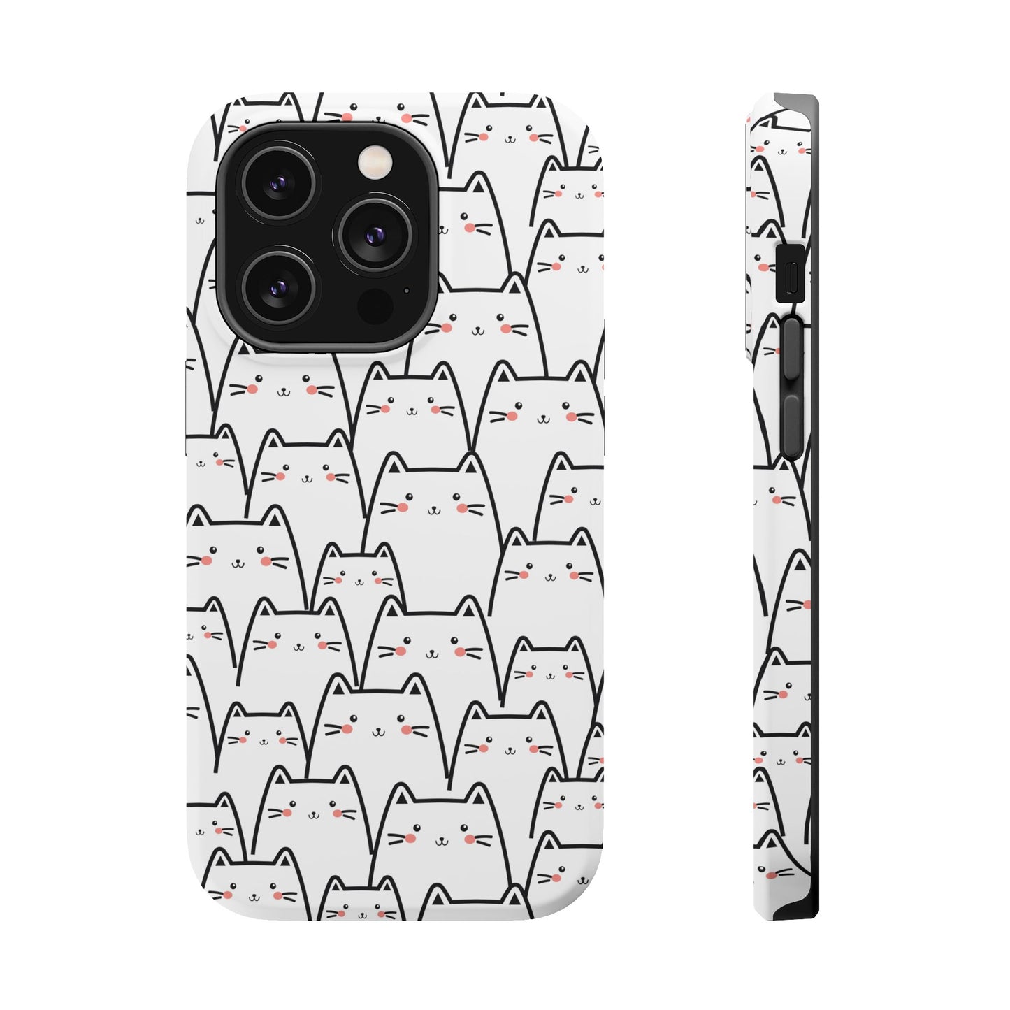 Kawaii Cat Crowd MagSafe® Tough iPhone Case