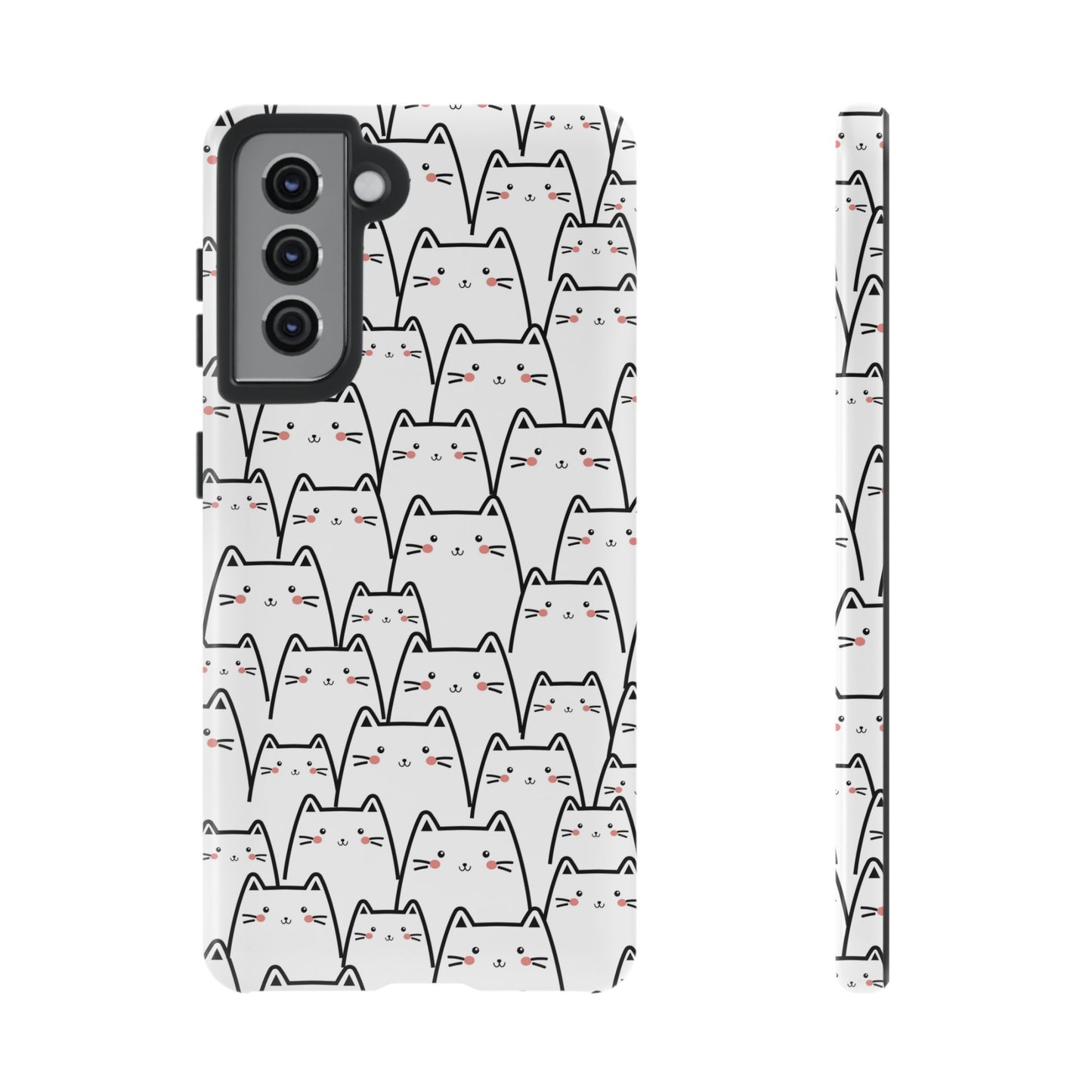Kawaii Cat Crowd Samsung Galaxy Tough Case