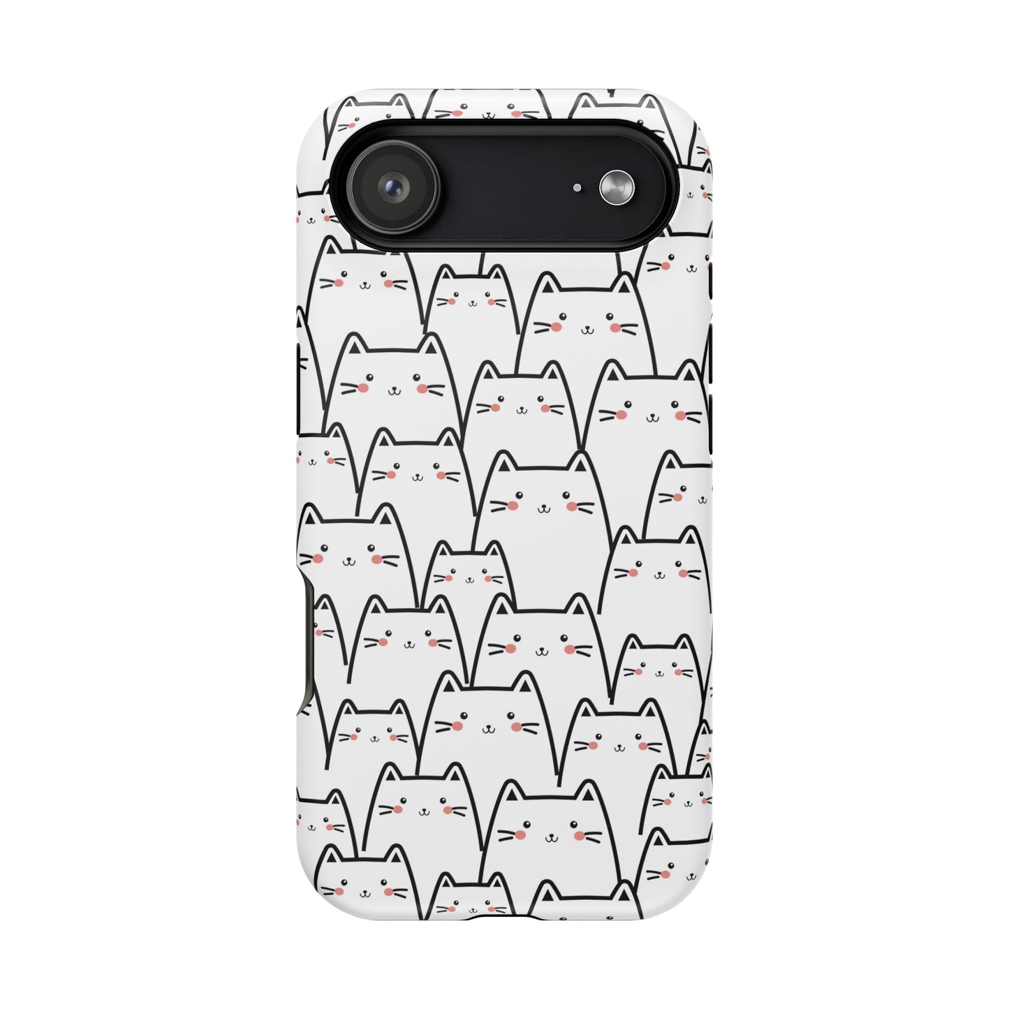 Kawaii Cat Crowd MagSafe® Tough iPhone Case