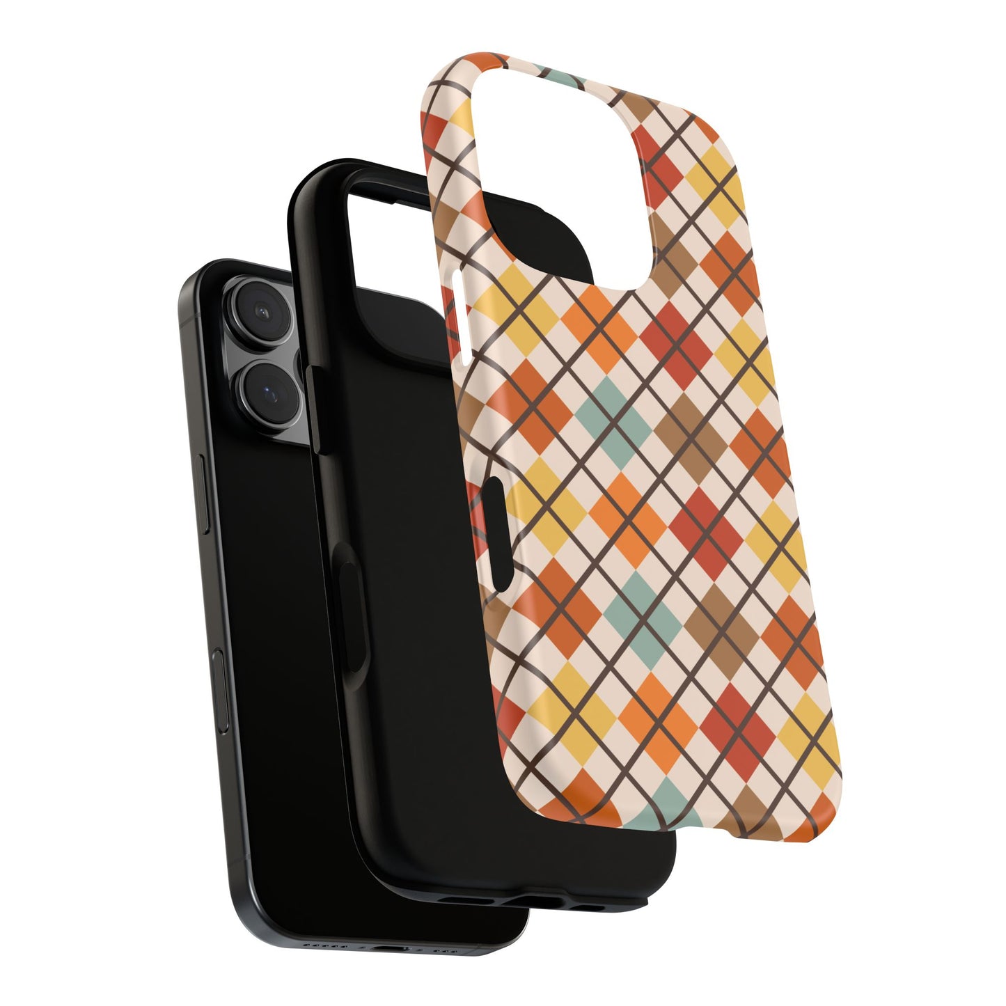 Autumn Argyle Tough iPhone Case