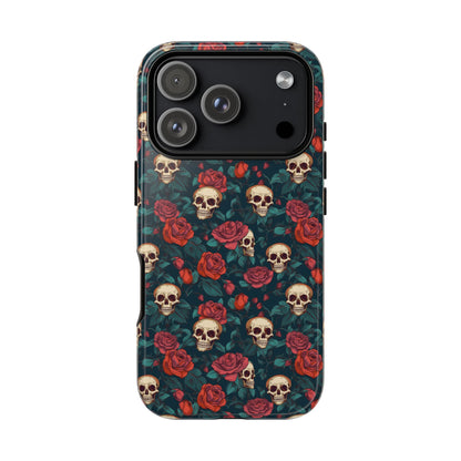 Skulls & Roses Dark Garden iPhone Tough Case