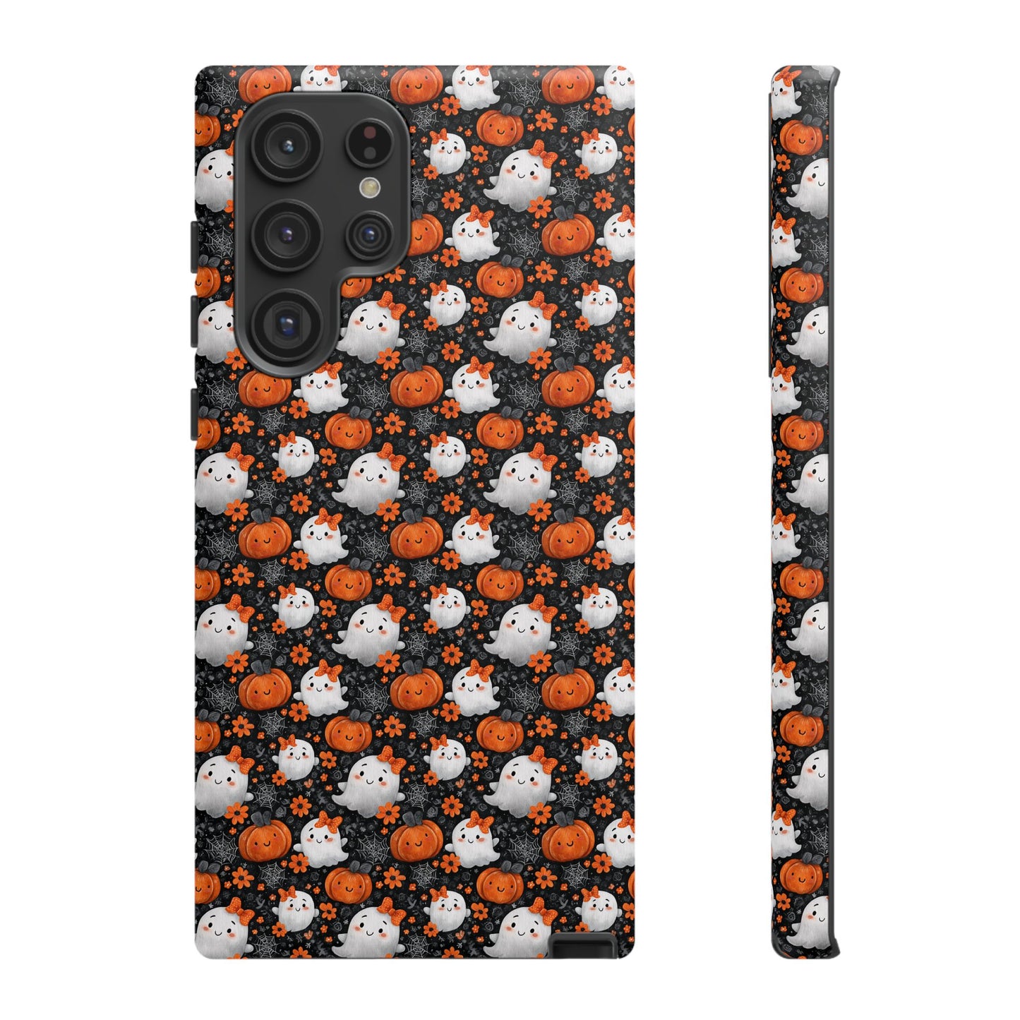 Cute Kawaii Lady Ghosts & Pumpkins Samsung Galaxy Tough Case