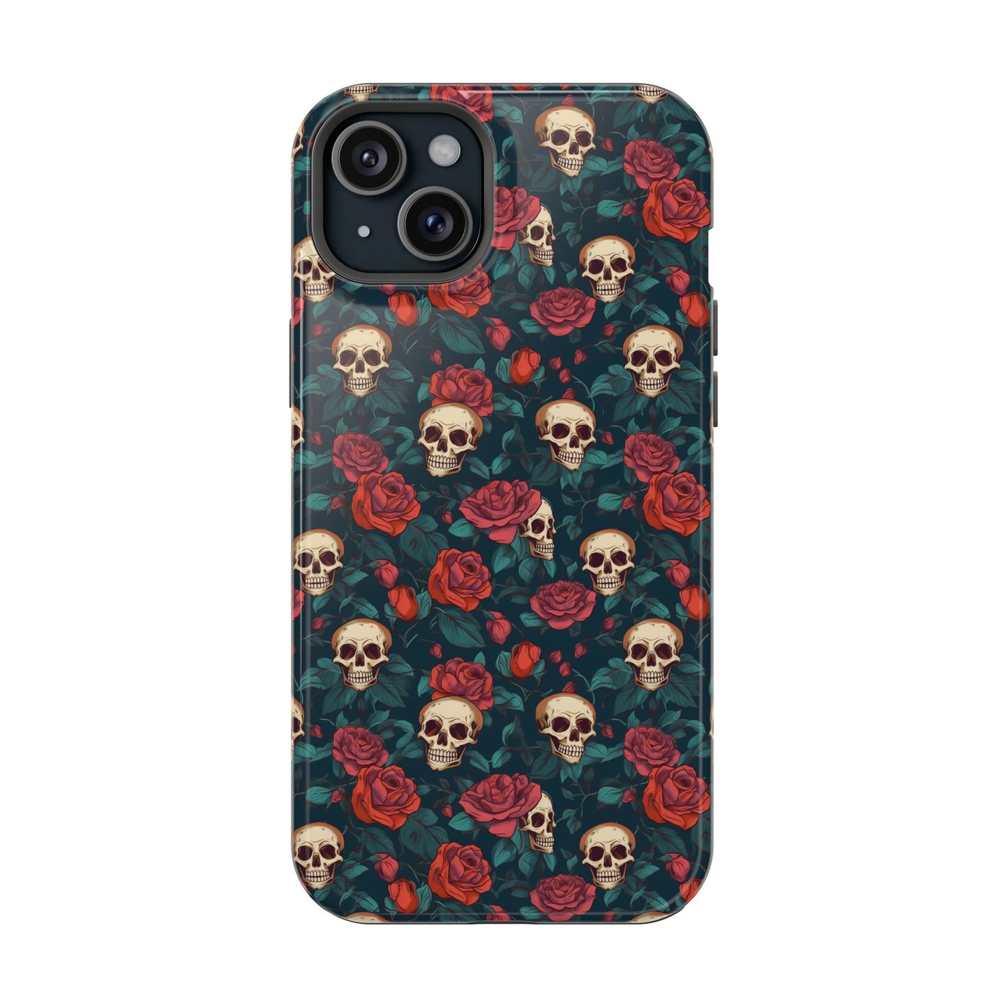 Skulls & Roses Dark Garden MagSafe® iPhone Tough Case