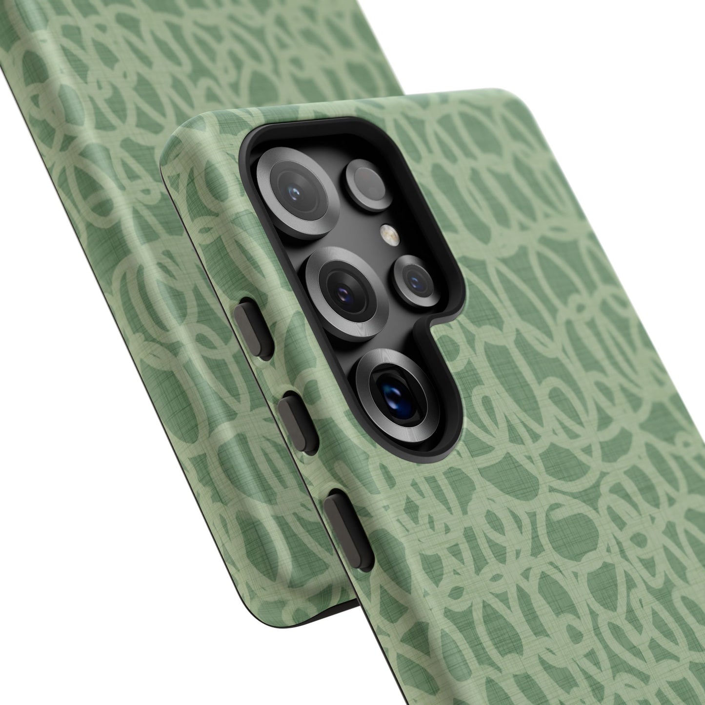 Sage Green Scribble Loops Samsung Galaxy Tough Case