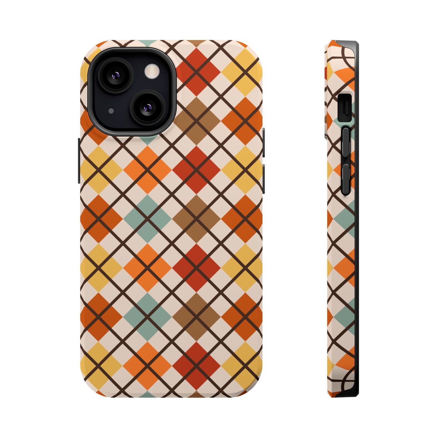 Autumn Argyle MagSafe® Tough iPhone Case