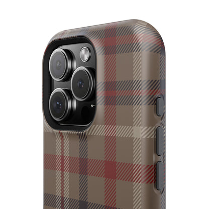 Vintage Highland Plaid MagSafe® iPhone Tough Case