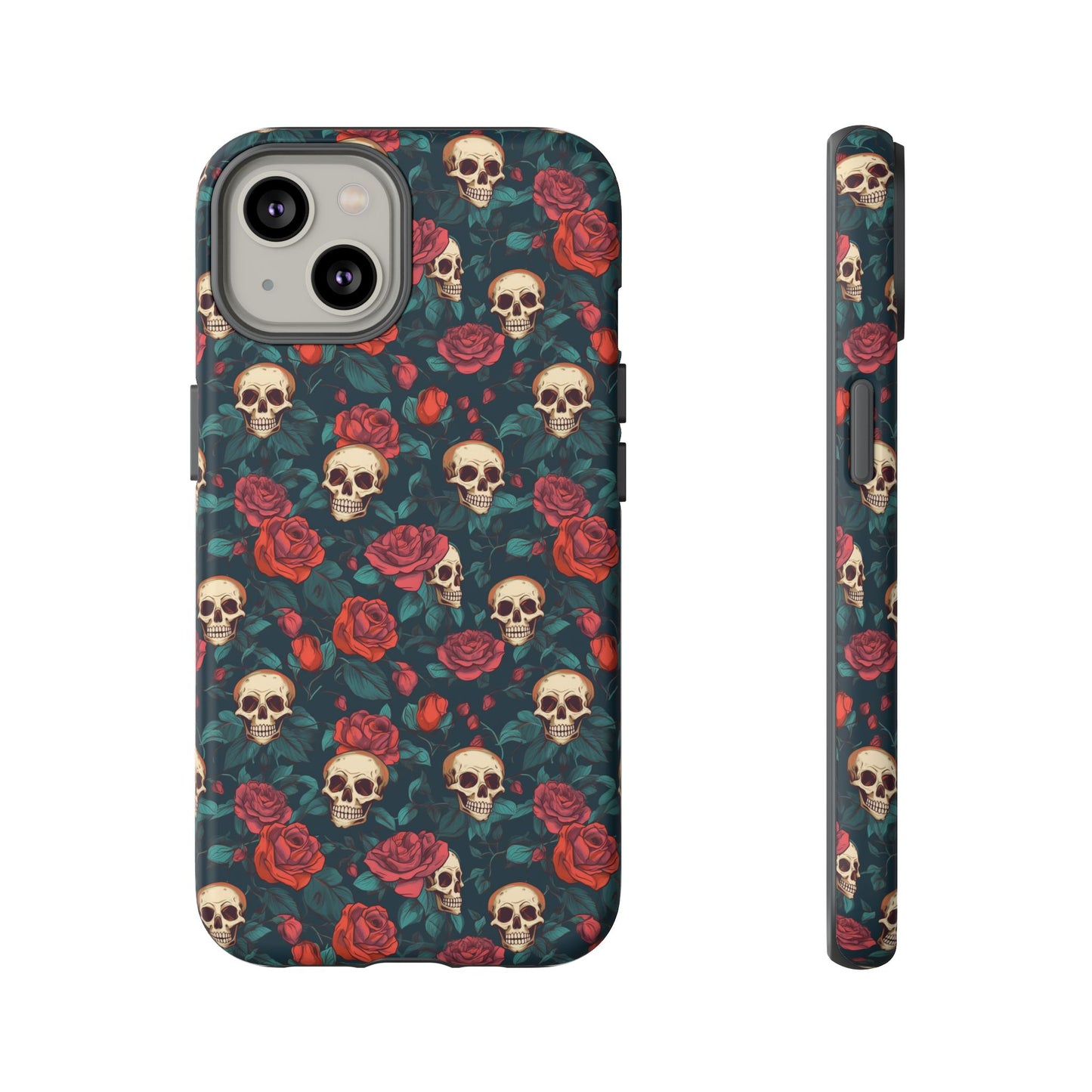 Skulls & Roses Dark Garden iPhone Tough Case