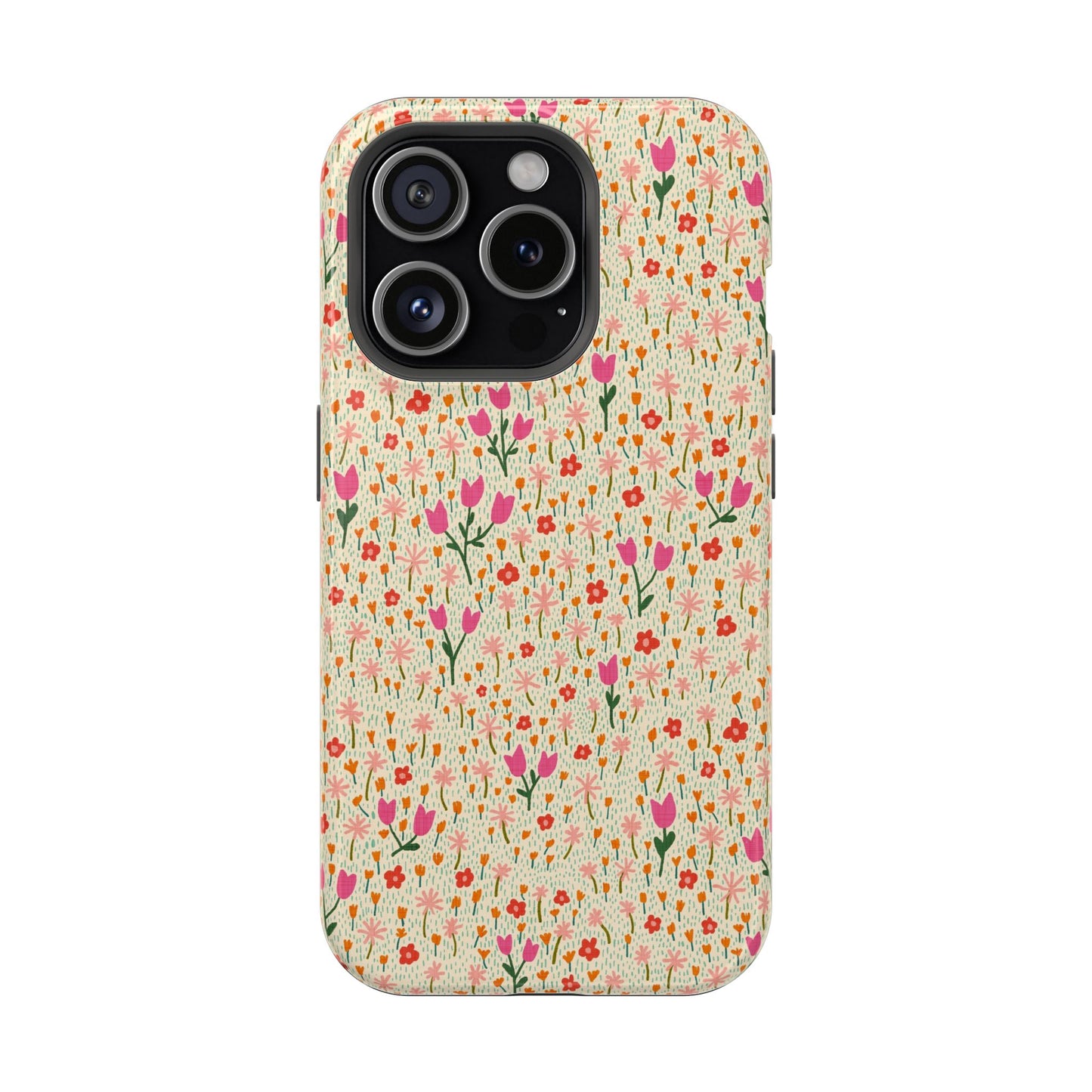Vintage Cream Wildflower Meadow MagSafe® iPhoneTough  Case