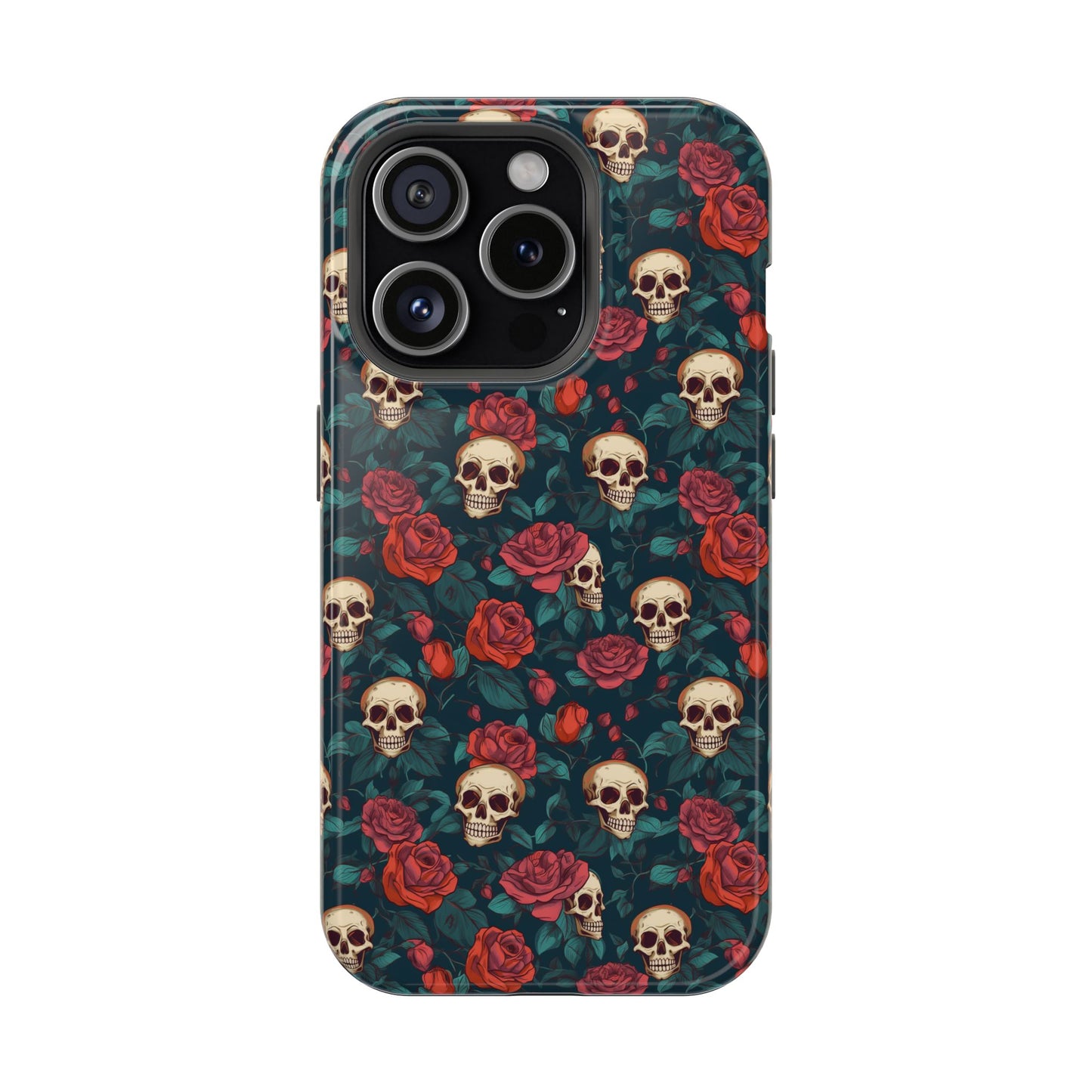 Skulls & Roses Dark Garden MagSafe® iPhone Tough Case