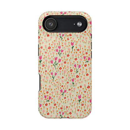Vintage Cream Wildflower Meadow MagSafe® iPhoneTough  Case