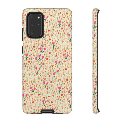 Vintage Cream Wildflower Meadow Samsung Galaxy Tough Case