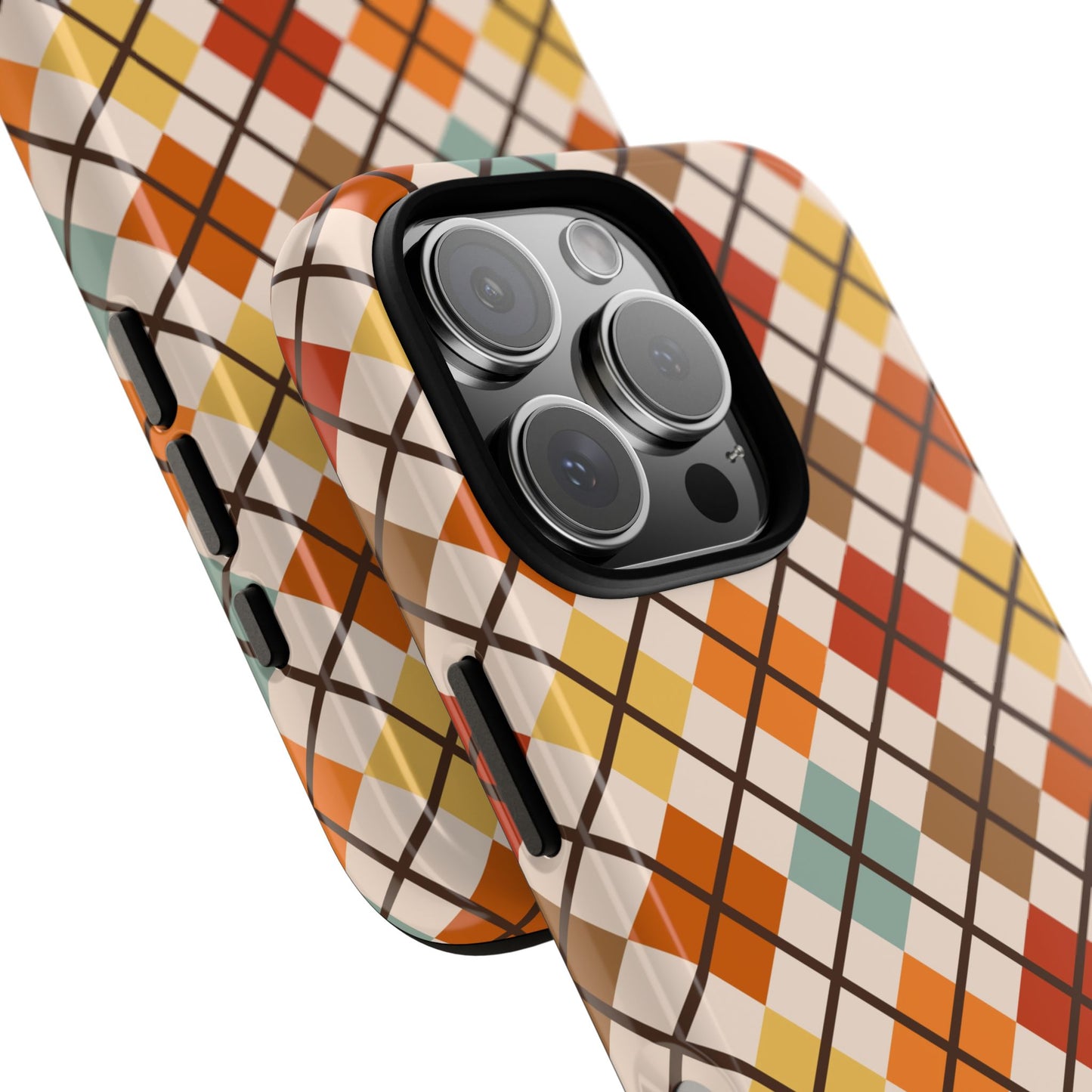 Autumn Argyle Tough iPhone Case