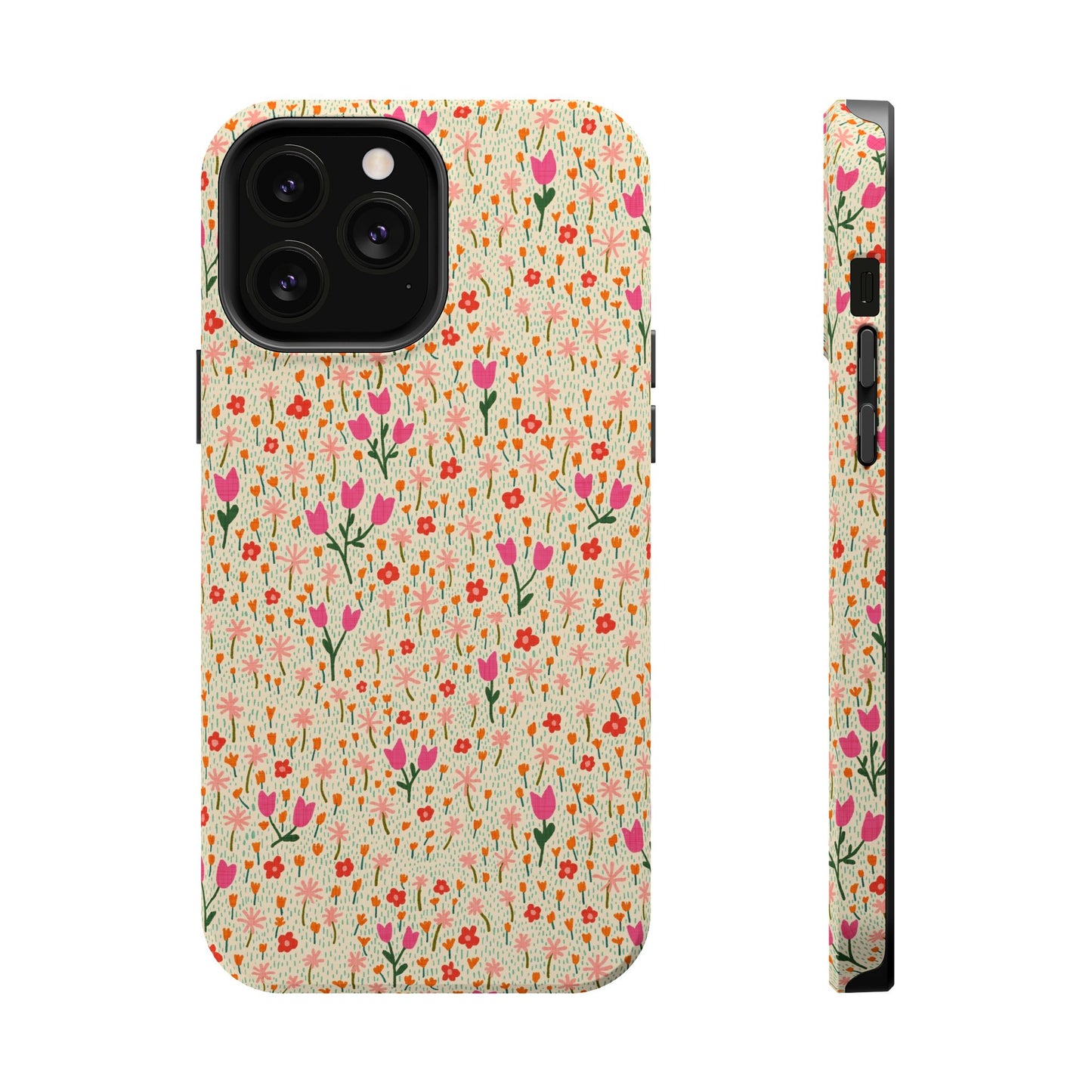 Vintage Cream Wildflower Meadow MagSafe® iPhoneTough  Case