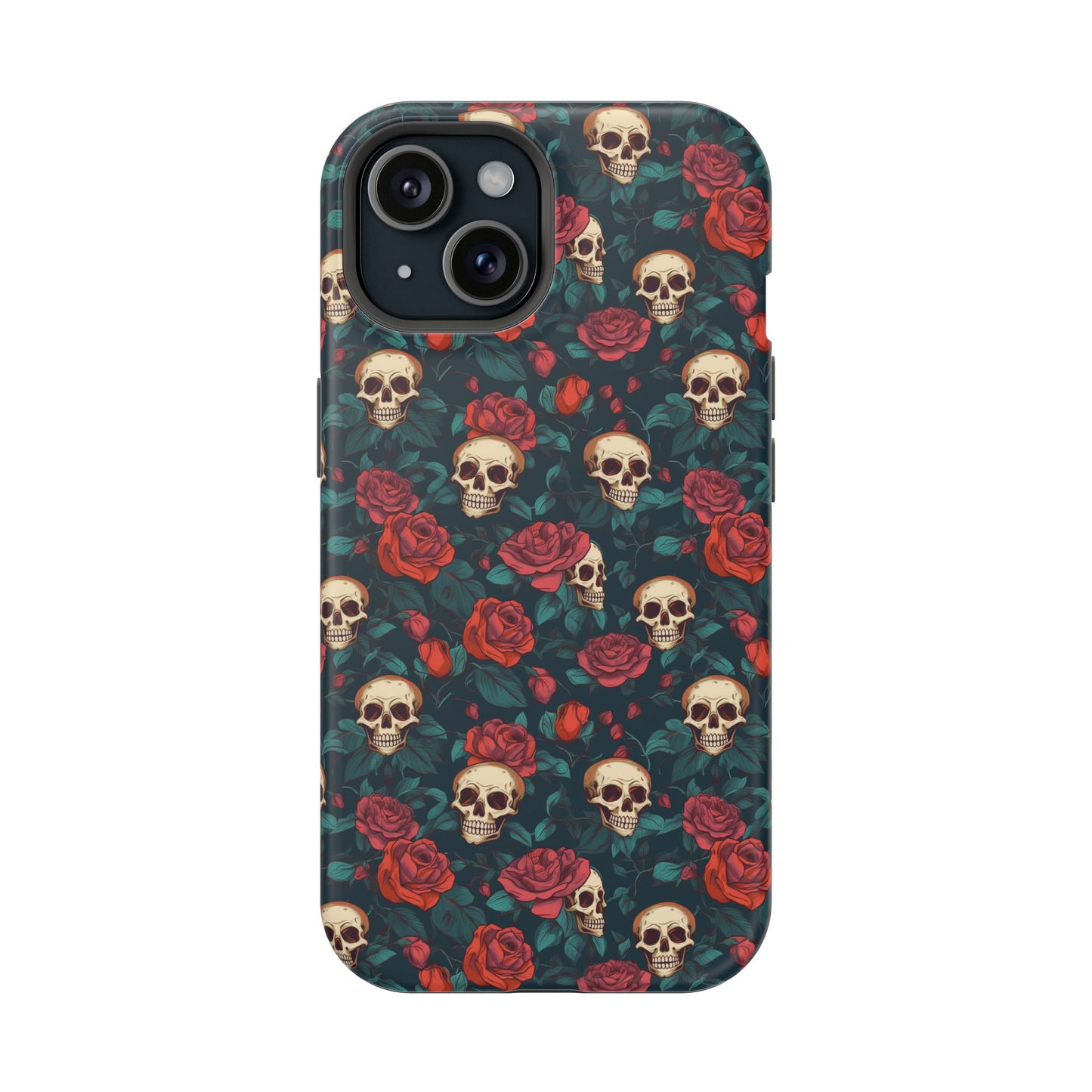 Skulls & Roses Dark Garden MagSafe® iPhone Tough Case