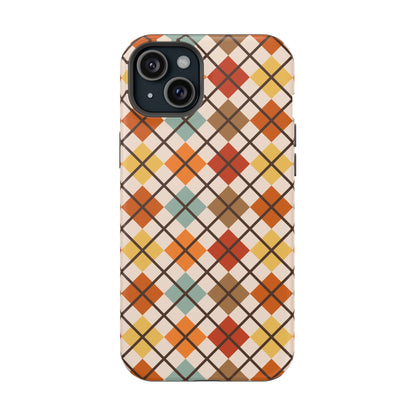 Autumn Argyle MagSafe® iPhone Tough Case