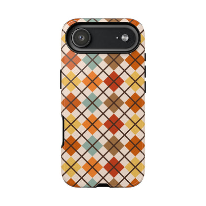 Autumn Argyle iPhone Tough Case