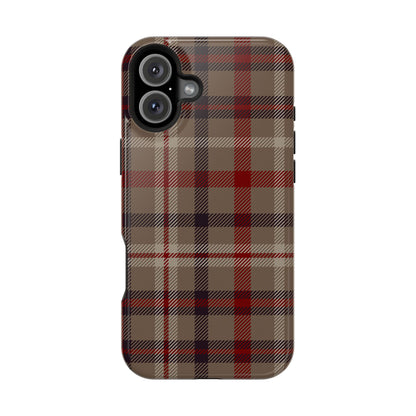 Vintage Highland Plaid MagSafe® iPhone Tough Case