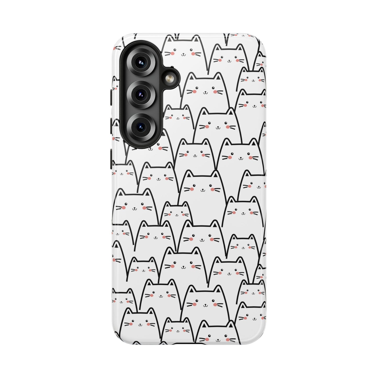 Kawaii Cat Crowd Samsung Galaxy Tough Case