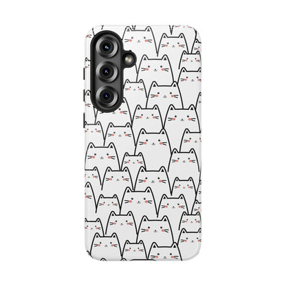 Kawaii Cat Crowd Samsung Galaxy Tough Case