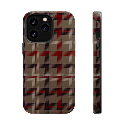 Vintage Highland Plaid MagSafe® iPhone Tough Case