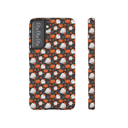 Cute Kawaii Lady Ghosts & Pumpkins Samsung Galaxy Tough Case
