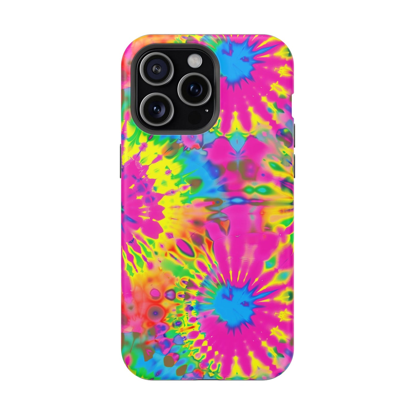 Neon Tie-Dye Burst MagSafe® Tough iPhone Case