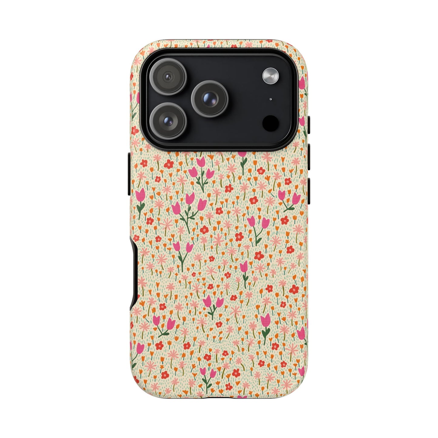 Vintage Cream Wildflower Meadow iPhone Tough Case