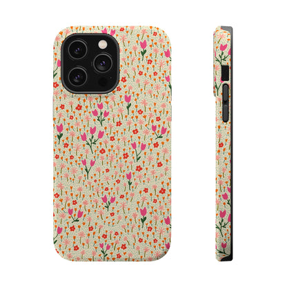 Vintage Cream Wildflower Meadow MagSafe® iPhoneTough  Case