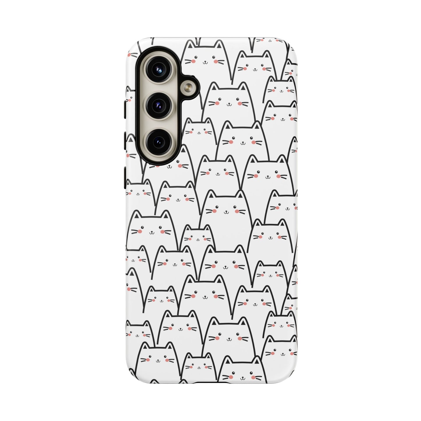 Kawaii Cat Crowd Samsung Galaxy Tough Case