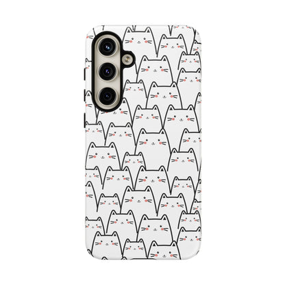 Kawaii Cat Crowd Samsung Galaxy Tough Case