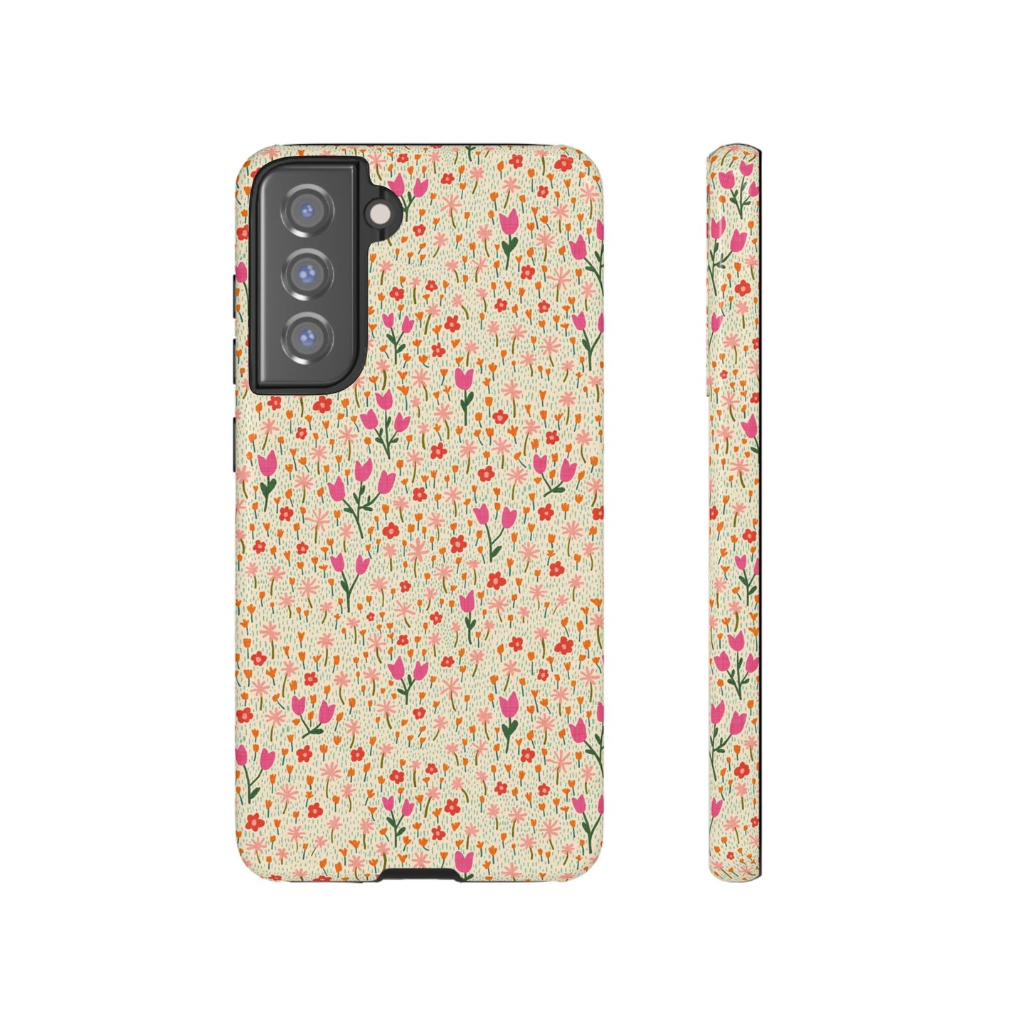 Vintage Cream Wildflower Meadow Samsung Galaxy Tough Case