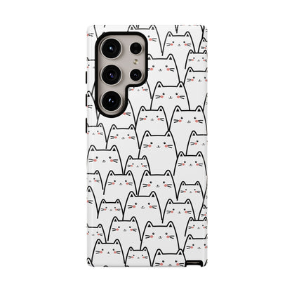 Kawaii Cat Crowd Samsung Galaxy Tough Case