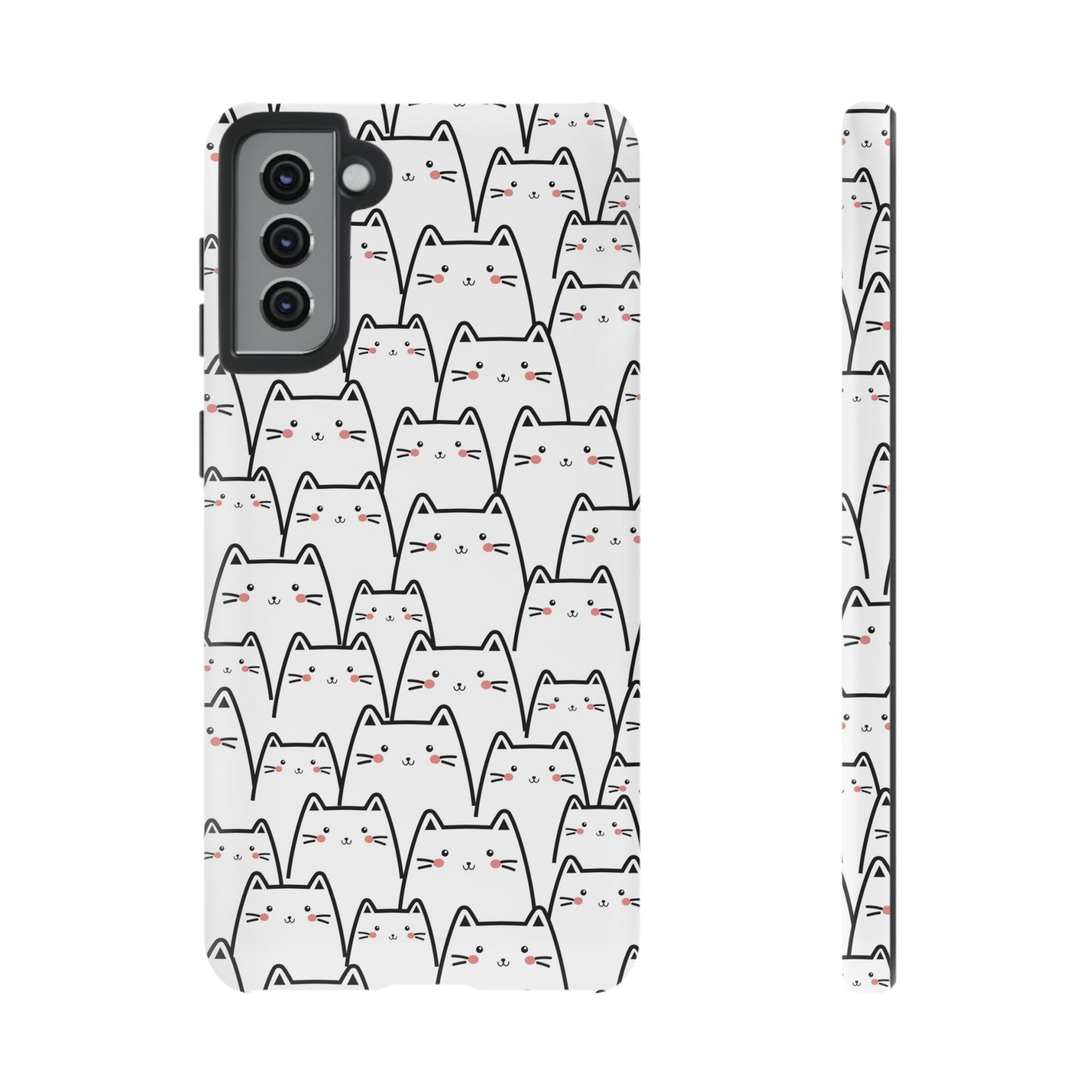 Kawaii Cat Crowd Samsung Galaxy Tough Case