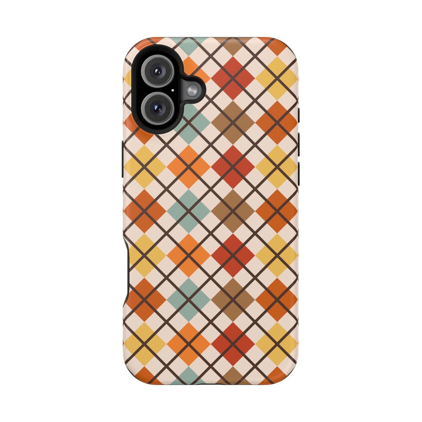Autumn Argyle MagSafe® Tough iPhone Case