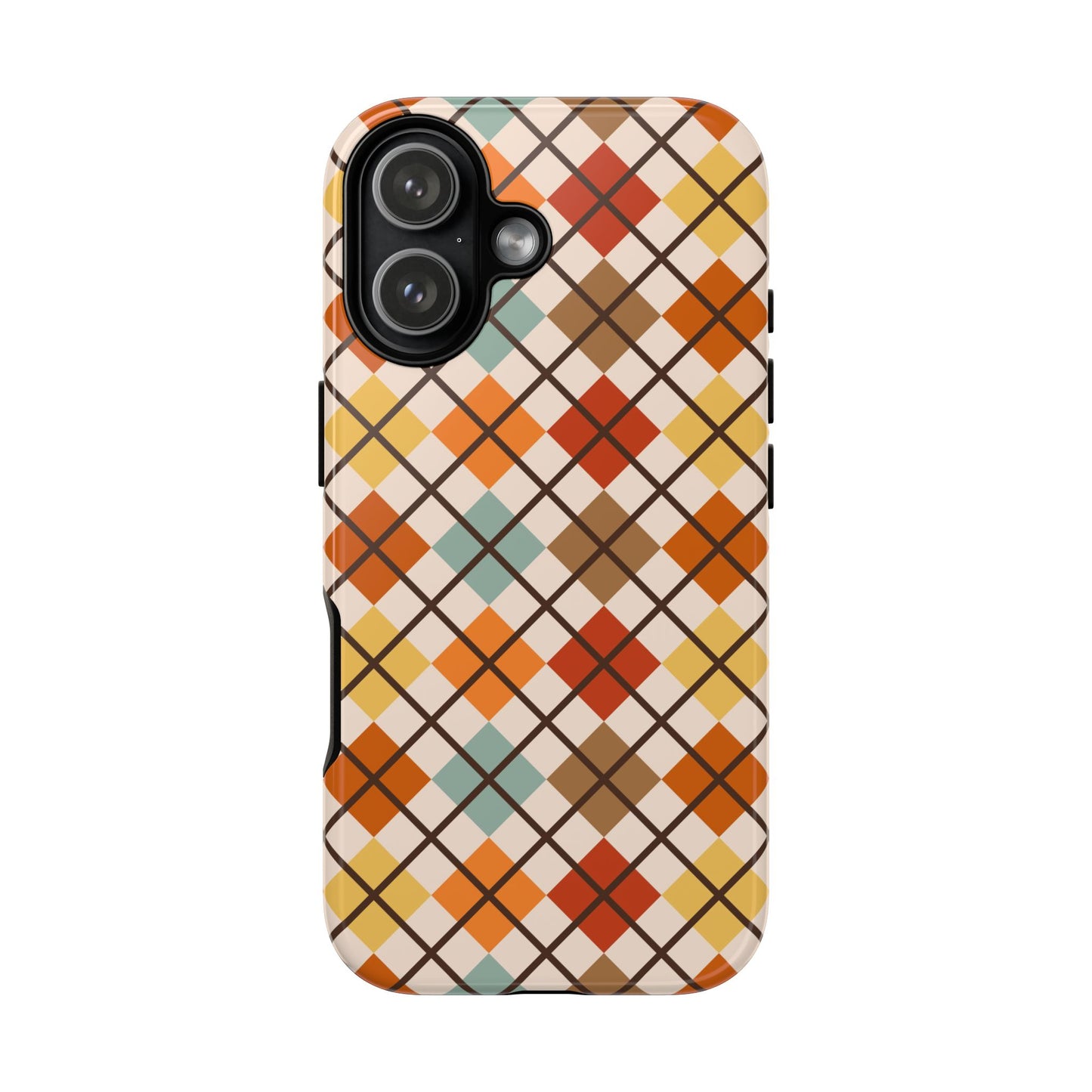 Autumn Argyle iPhone Tough Case