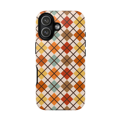 Autumn Argyle iPhone Tough Case