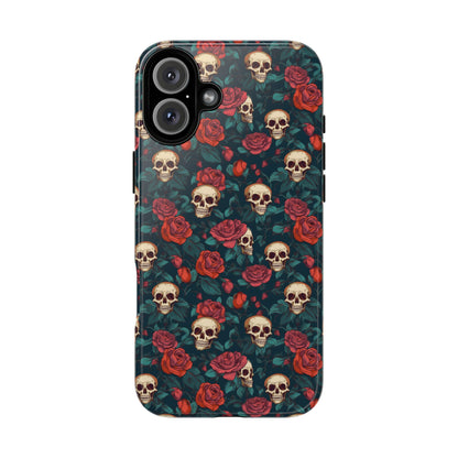 Skulls & Roses Dark Garden iPhone Tough Case