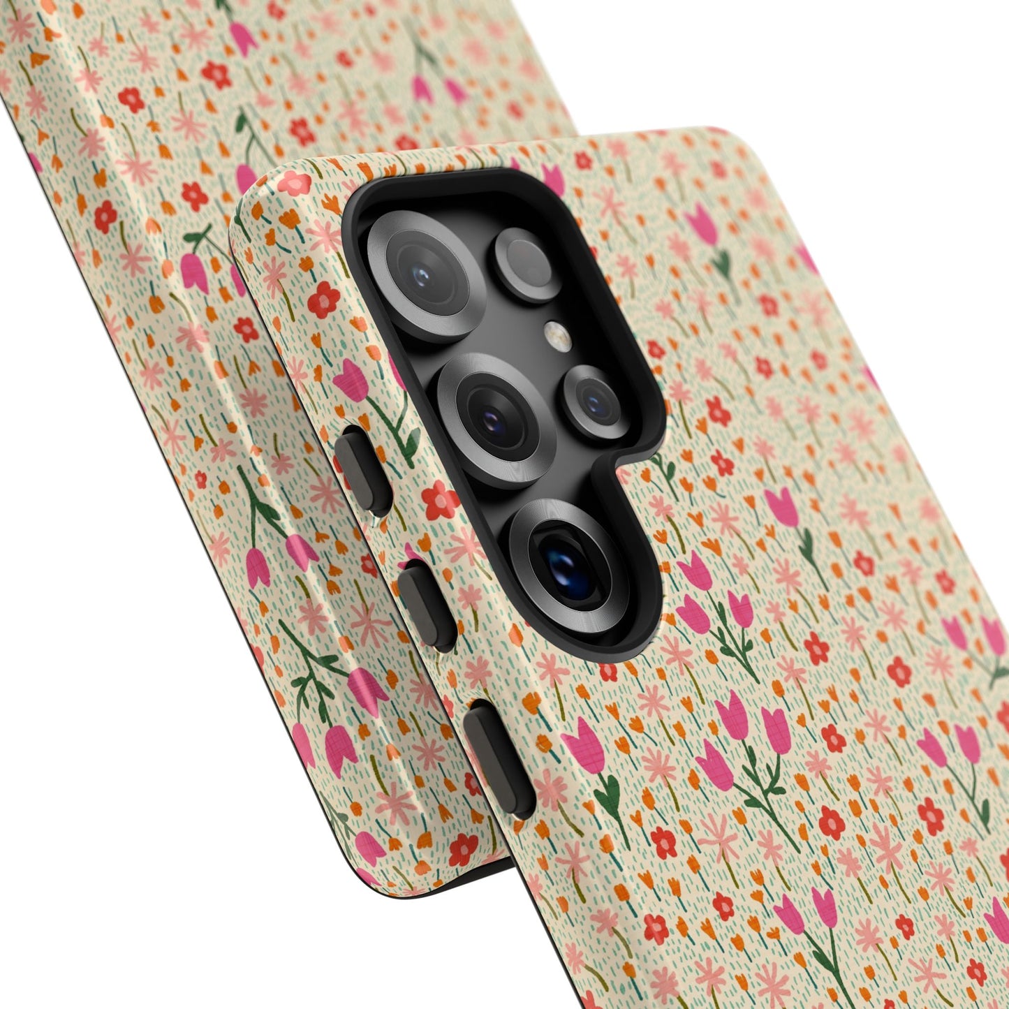 Vintage Cream Wildflower Meadow Samsung Galaxy Tough Case