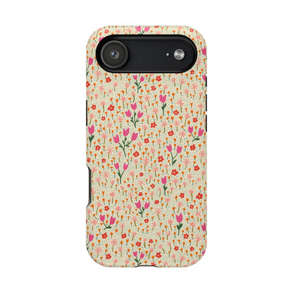 Vintage Cream Wildflower Meadow MagSafe® iPhoneTough  Case