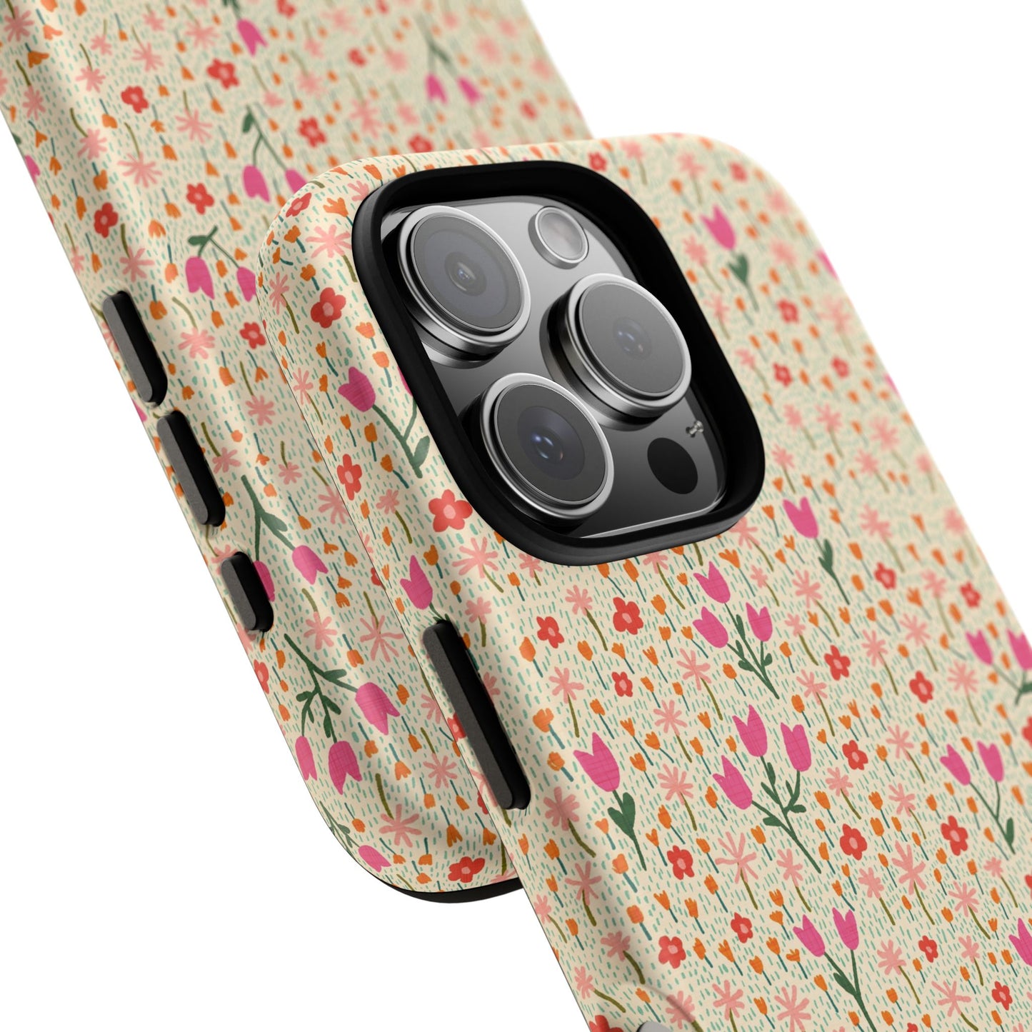 Vintage Cream Wildflower Meadow iPhone Tough Case