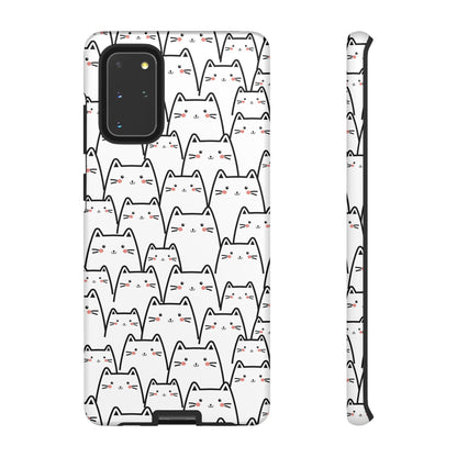 Kawaii Cat Crowd Samsung Galaxy Tough Case
