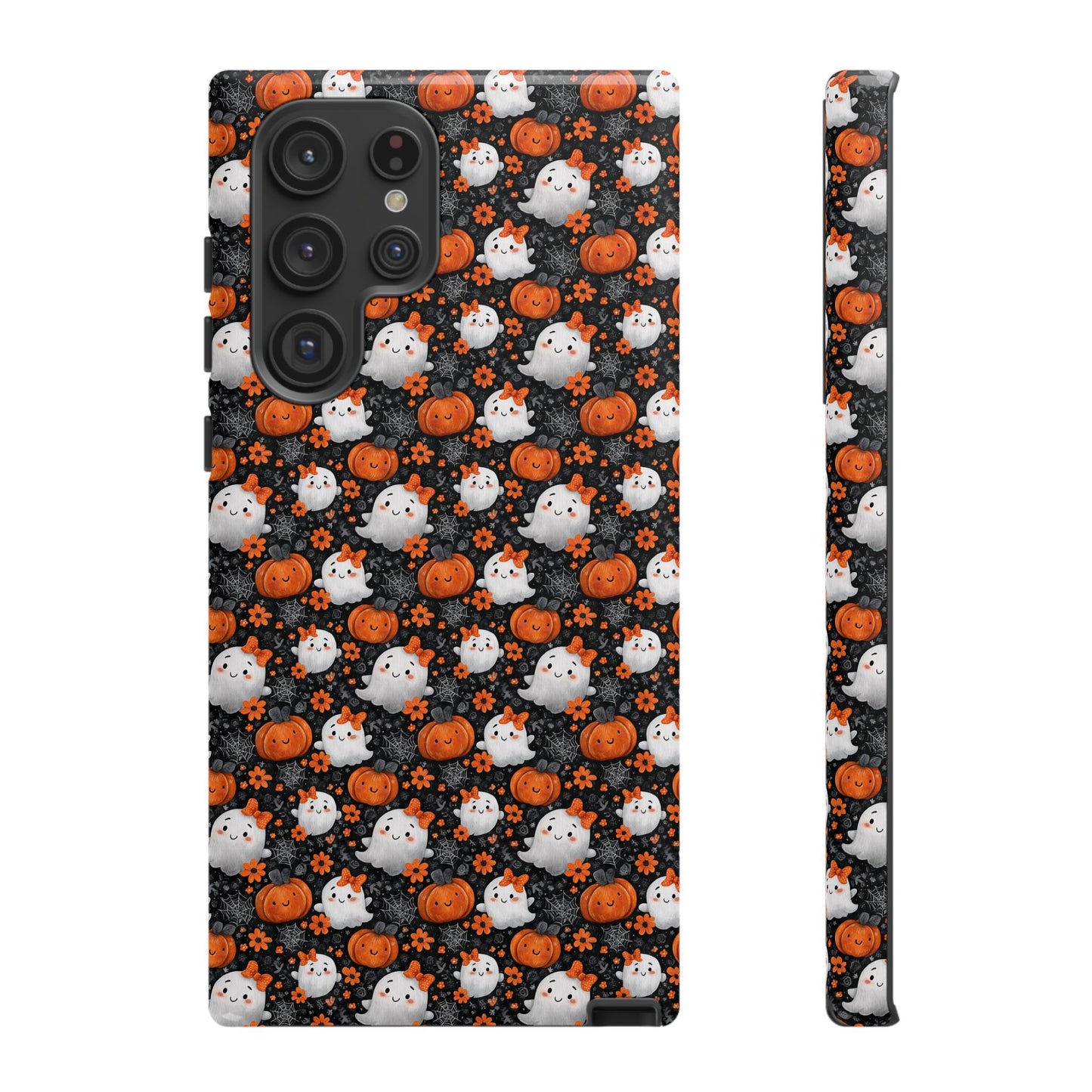 Cute Kawaii Lady Ghosts & Pumpkins Samsung Galaxy Tough Case