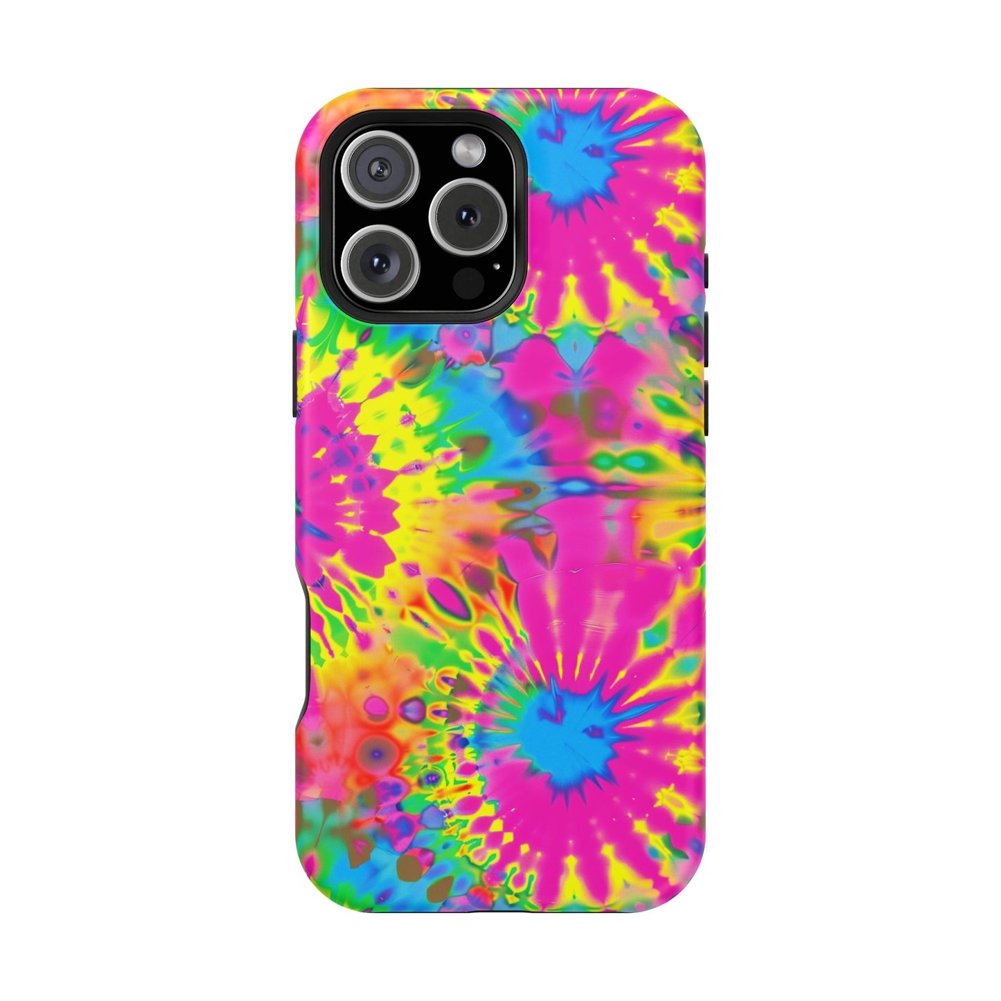 Neon Tie-Dye Burst MagSafe® Tough iPhone Case