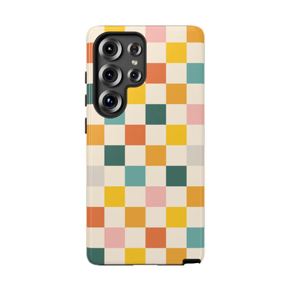 Retro 70s Gingham Samsung Galaxy Tough Case