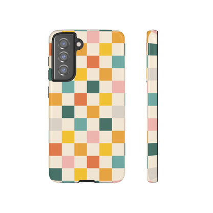 Retro 70s Gingham Samsung Galaxy Tough Case
